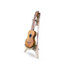 Ukulele-Mandolin Stand – Cherry wood with Bloodwood and Yellowheart accents -experimental color combination - Image 8
