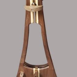 Violin and Viola Stand – Walnut with Zebrawood and Maple Accents