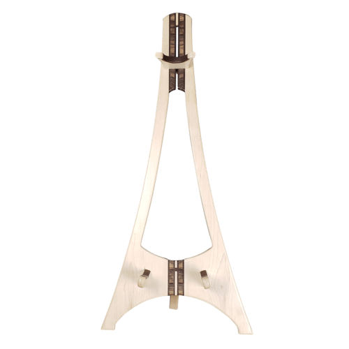 Avalon - Natural Wood Electric Guitar Stand - Maple Wenge Zebrawood - EG-200 - Front