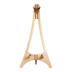 Acoustic Guitar/Banjo Stand – Cherry wood with Bubinga or Padauk and Maple accents