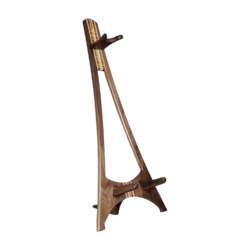 Acoustic Guitar/Banjo Stand – Walnut with Zebrawood and Maple accents - Image 2
