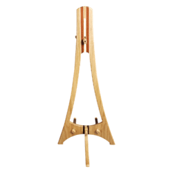 Electric Guitar Stand - Cherry with Maple and Bubinga or Padauk Accents - Image 5