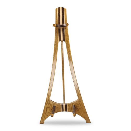 Acoustic Guitar Stand - Oak with Maple and Walnut Accents - AG400