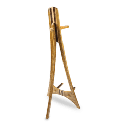 Cambria - Acoustic/Electric Guitar-Banjo Stand – Stained Oak with Walnut and Maple Accents - Image 4