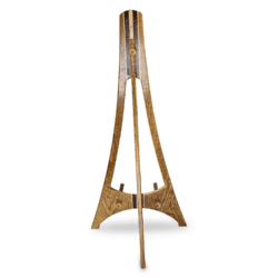 Cambria - Acoustic/Electric Guitar-Banjo Stand – Stained Oak with Walnut and Maple Accents - Image 5