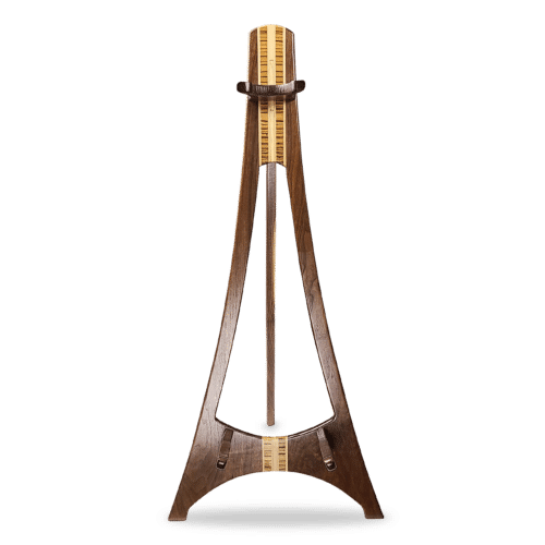 Acoustic Guitar Stand - Walnut Zebrawood Maple Accents - AG300
