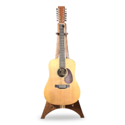 Geneva - Guitar-Banjo Stand – Walnut with Zebrawood and Maple Accents - Image 6