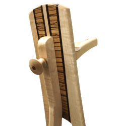 Avalon - Electric Guitar-Banjo Stand – Maple with Zebrawood and Wenge Accents - Image 6