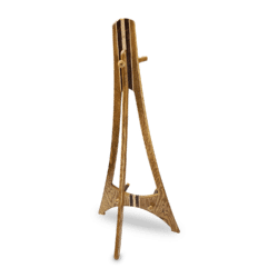 Argyle -  Guitar-Banjo Stand – Stained Oak with Walnut and Maple Accents - Image 4