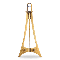 Argyle -  Guitar-Banjo Stand – Stained Oak with Walnut and Maple Accents - Image 6