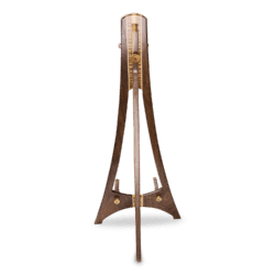Verona - Electric Guitar-Banjo Stand – Walnut with Zebrawood and Maple Accents - Image 5
