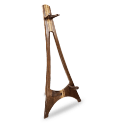 Verona - Electric Guitar-Banjo Stand – Walnut with Zebrawood and Maple Accents - Image 4