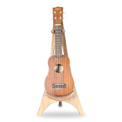 Ukulele Stand - Walnut and Yellowheart Accents - Image 5