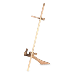 Ukulele Stand - Walnut and Yellowheart Accents - Image 3