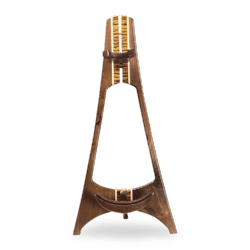 Horicon - Ukulele/Mandolin Stand – Walnut with Zebrawood and Maple Accents